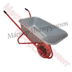 Тачка 110л Строительная МИ (красная) с усиленным колесом 4,8 D16/12 (фото 3)