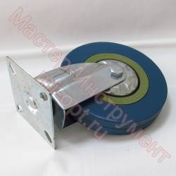 125 мм SCG 55 Колесо аппаратное серая резина поворотное  (фото 1)