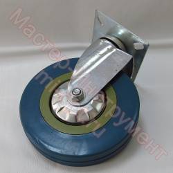 125 мм SCG 55 Колесо аппаратное серая резина поворотное  (фото 2)